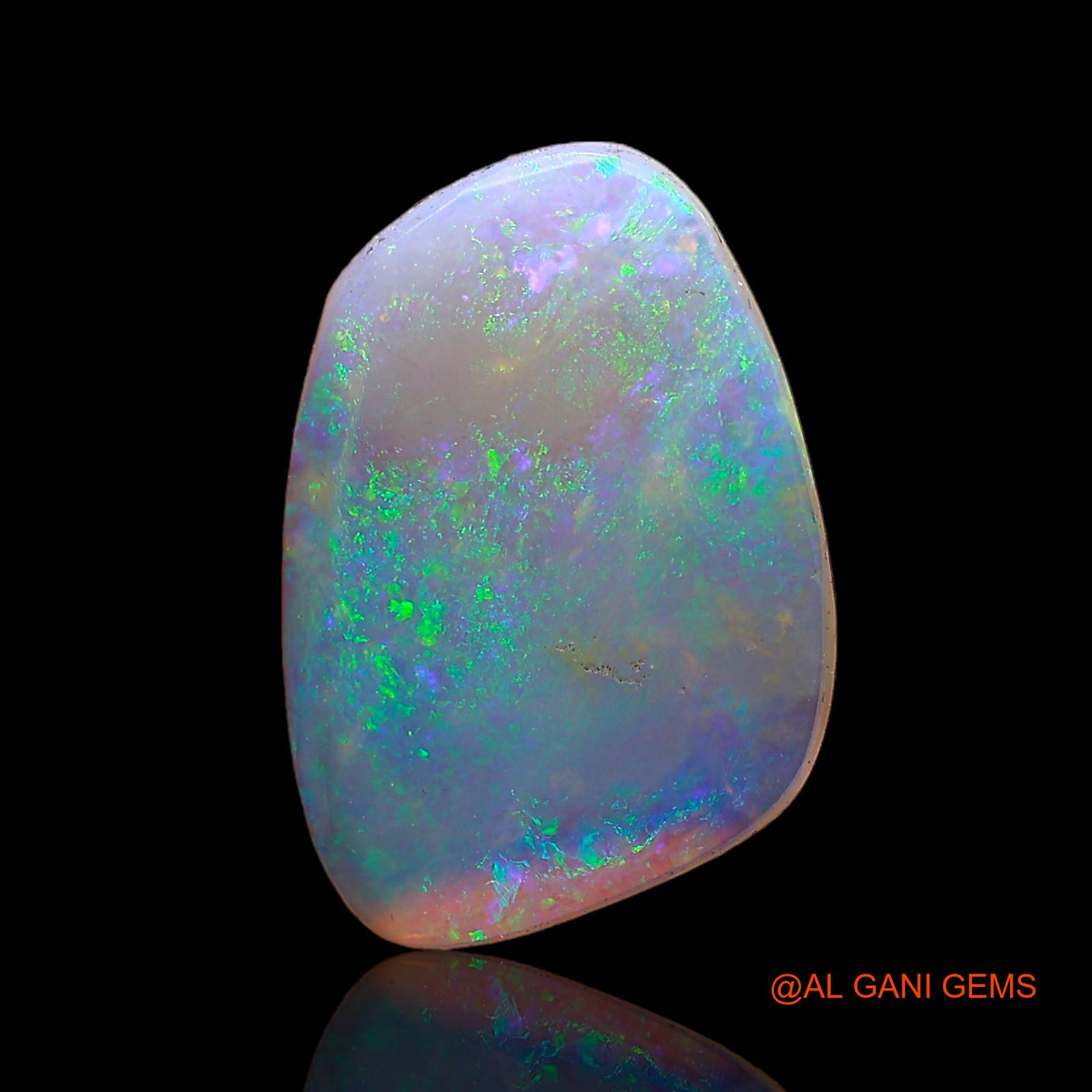 Natural Fire Opal Gemstone 1.70 Cts Loose Fancy Cabochon From Australia 14x10x1 mm AC-657