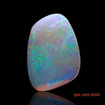 Natural Fire Opal Gemstone 1.70 Cts Loose Fancy Cabochon From Australia 14x10x1 mm AC-657