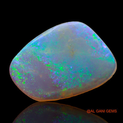Natural Fire Opal Gemstone 1.70 Cts Loose Fancy Cabochon From Australia 14x10x1 mm AC-657