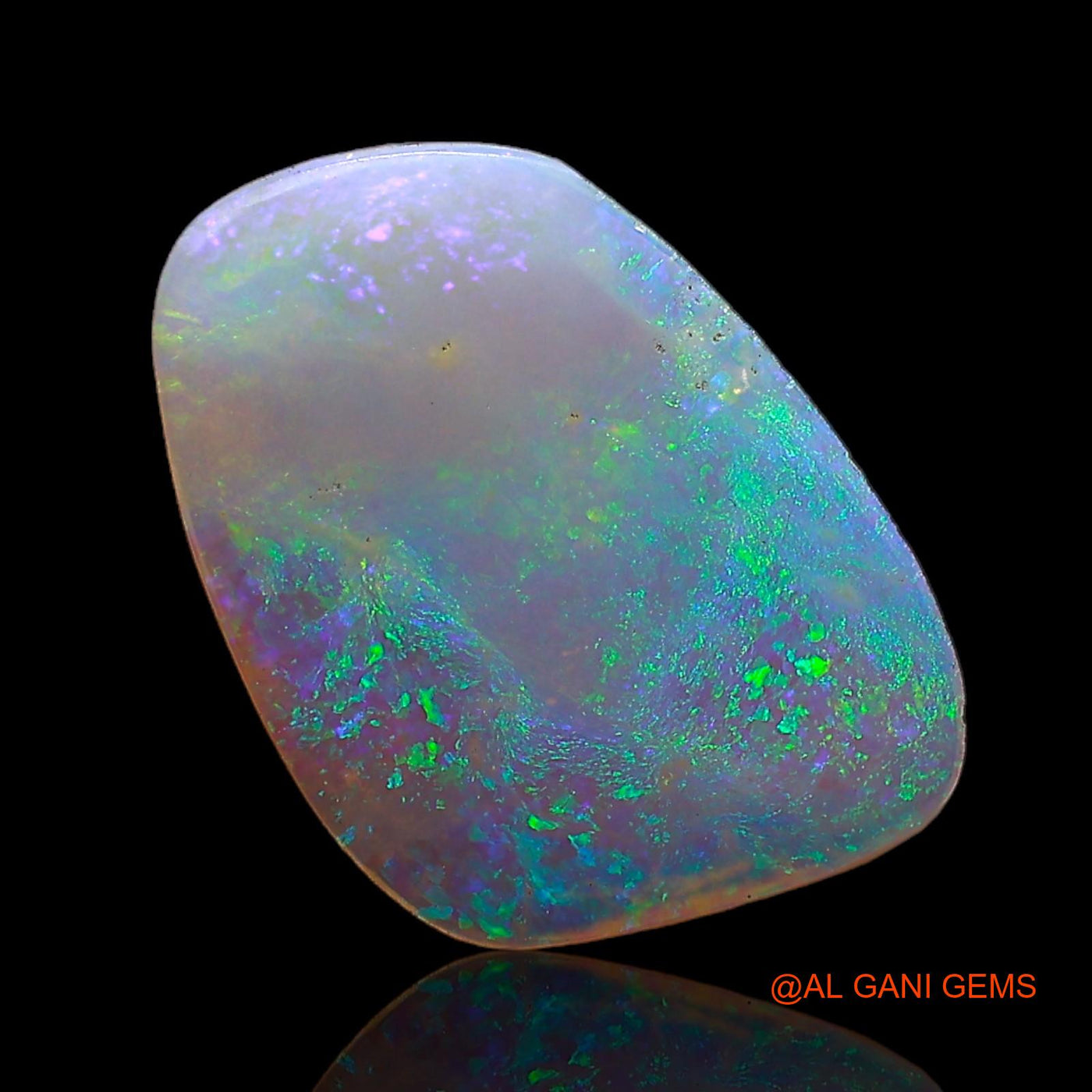 Natural Fire Opal Gemstone 1.70 Cts Loose Fancy Cabochon From Australia 14x10x1 mm AC-657