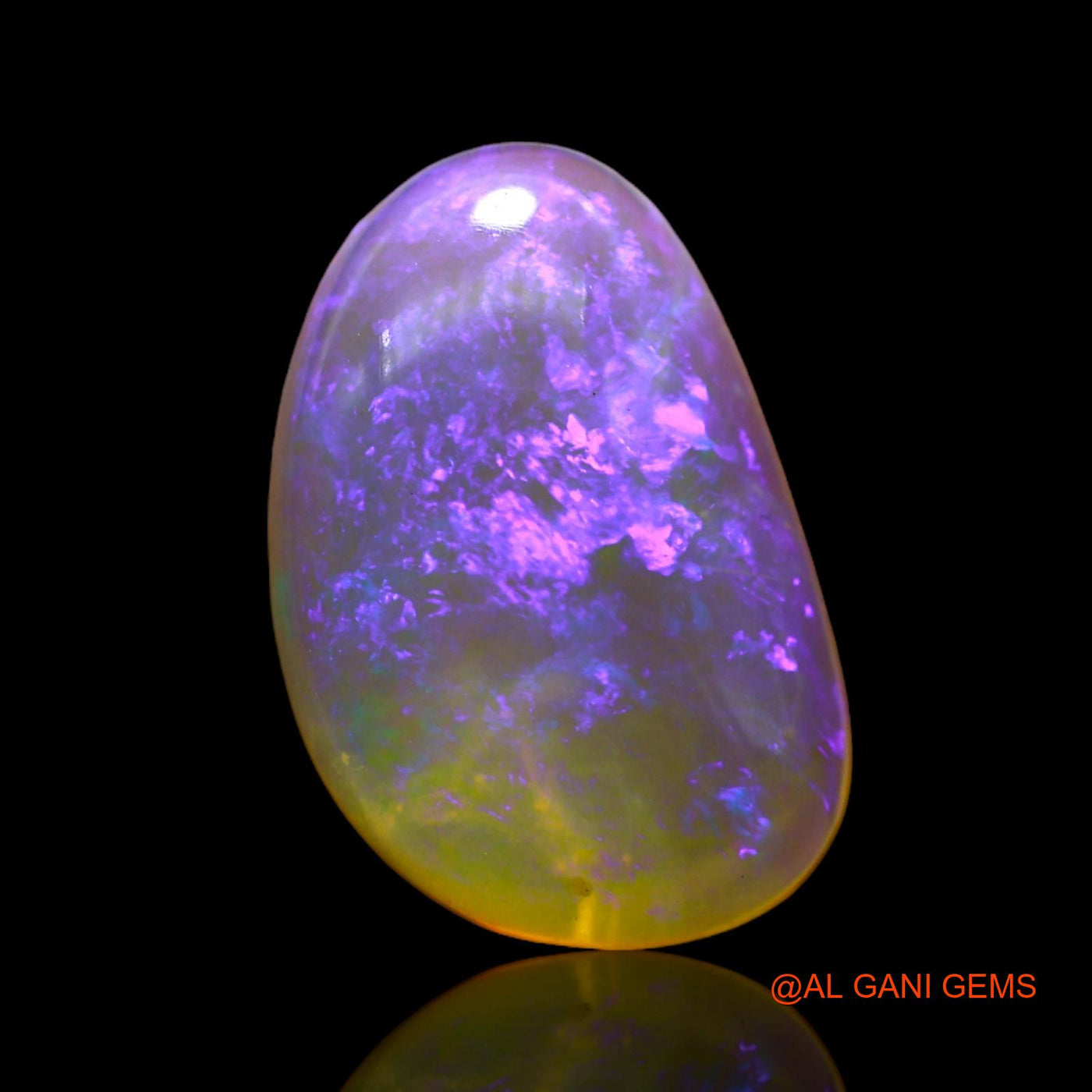 4.10 Cts Natural Australian Fire Opal Loose Gemstone Fancy Cabochon 14x9x4 mm AC-659