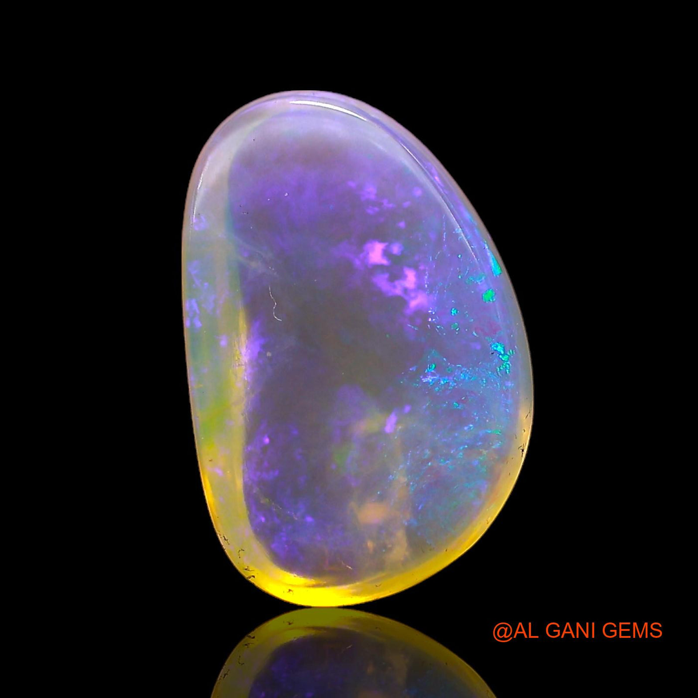 4.10 Cts Natural Australian Fire Opal Loose Gemstone Fancy Cabochon 14x9x4 mm AC-659