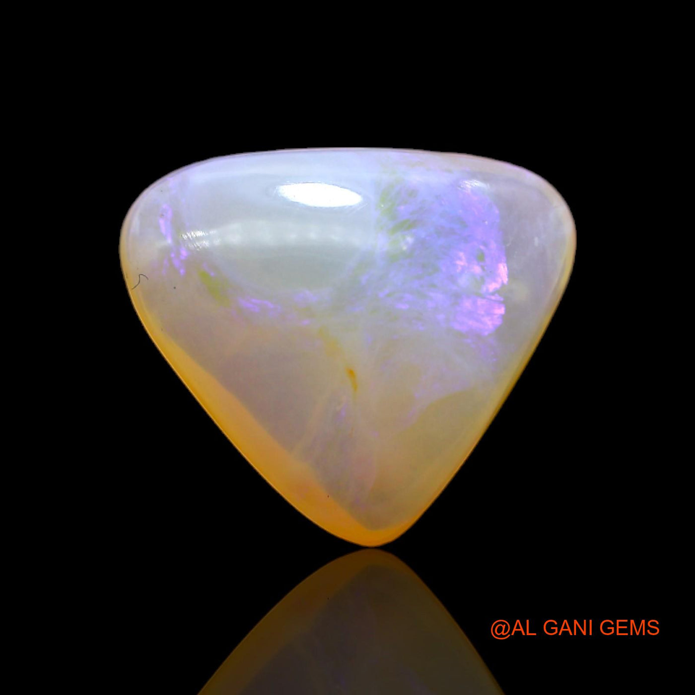 8.00 Cts Unheated Australian Fire Opal Loose Gemstone Trillion Cabochon Natural 15x15x6 mm AC-65
