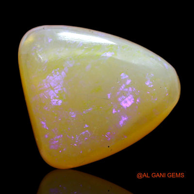 Natural Fire Opal Gemstone 5.15 Cts Loose Trillion Cabochon From Australia 13x11x6 mm AC-660