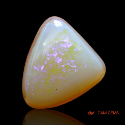 Natural Fire Opal Gemstone 5.15 Cts Loose Trillion Cabochon From Australia 13x11x6 mm AC-660