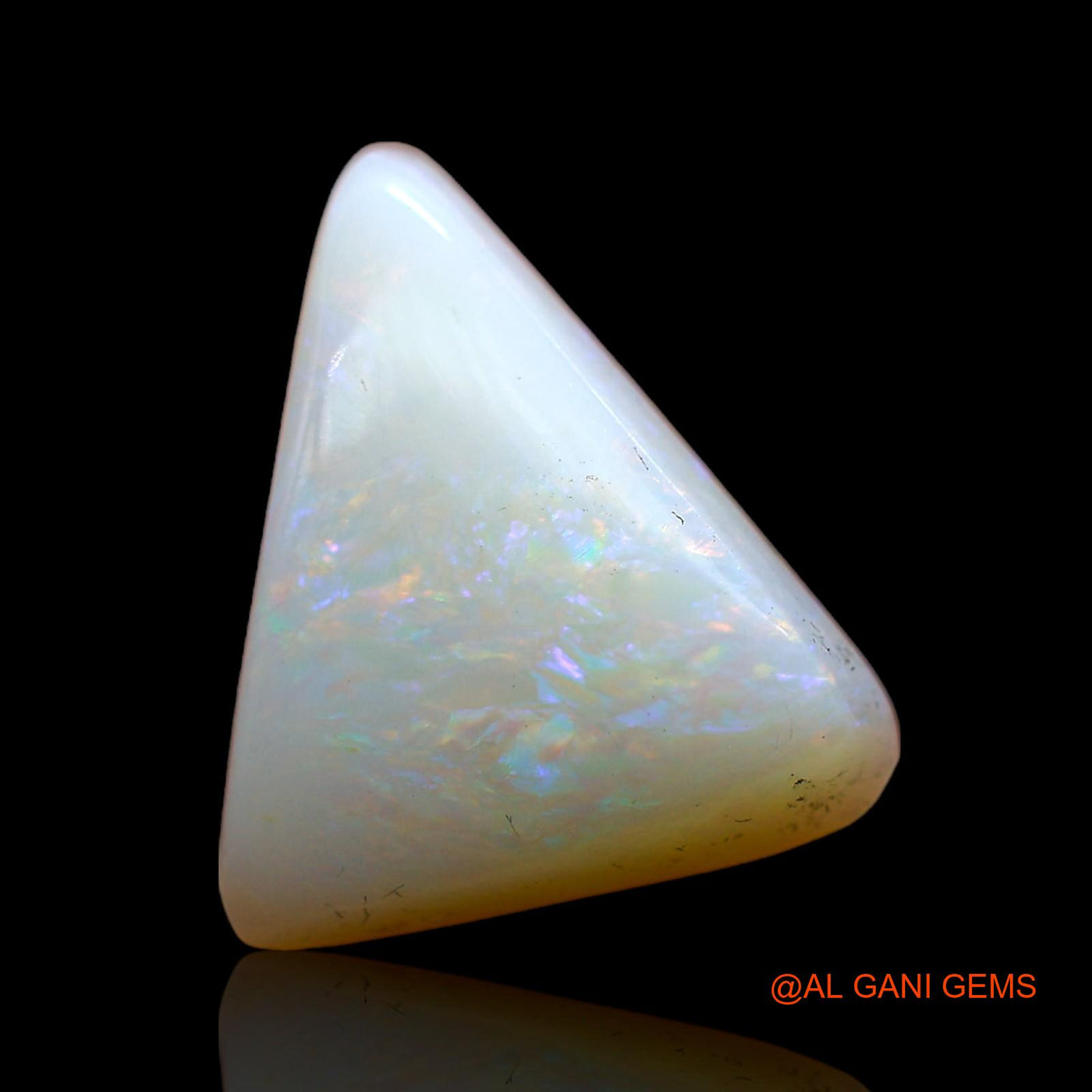 3.20 Cts Natural Australian Fire Opal Loose Gemstone Trillion Cabochon 13x10x4 mm AC-663