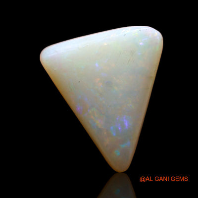3.20 Cts Natural Australian Fire Opal Loose Gemstone Trillion Cabochon 13x10x4 mm AC-663