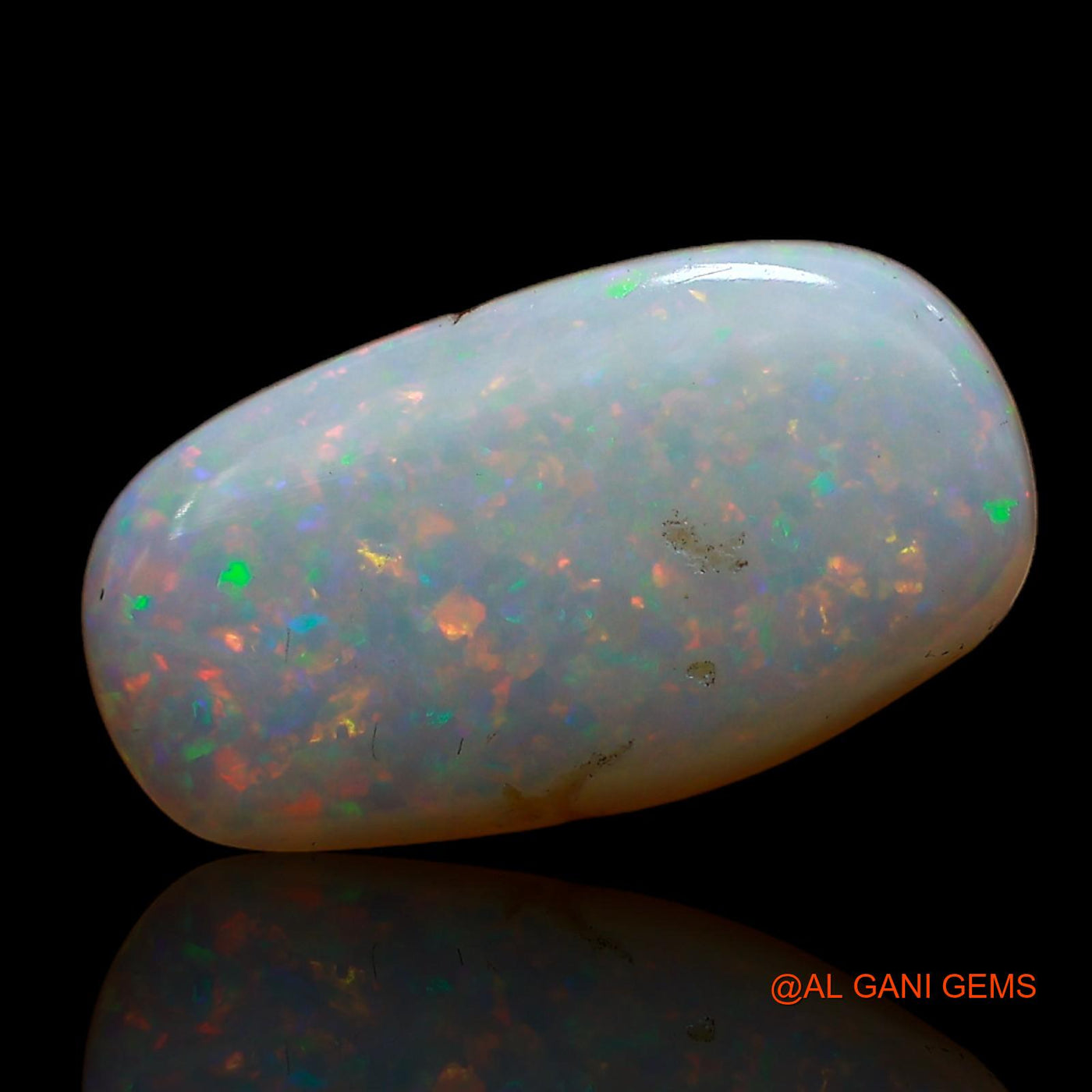2.20 Cts Natural Australian Fire Opal Loose Gemstone Oval Cabochon 15x8x2 mm AC-664