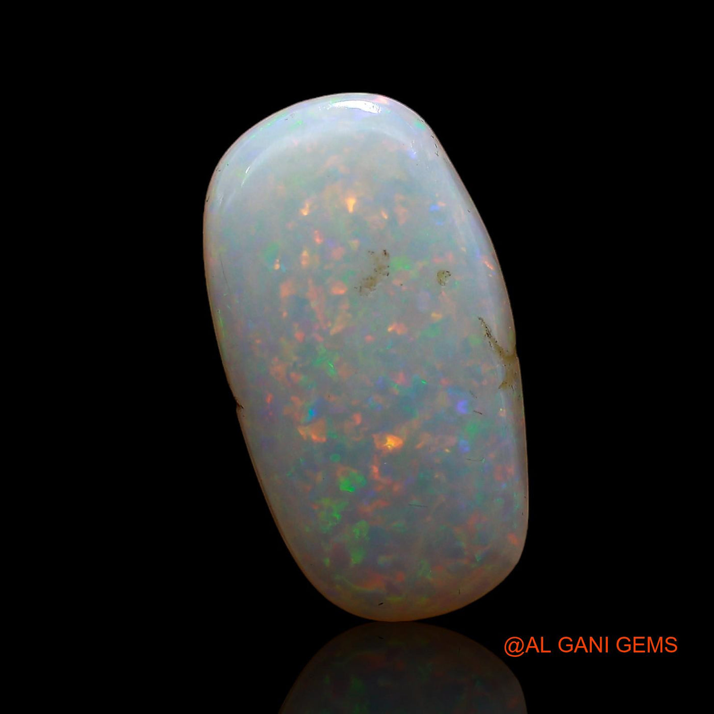 2.20 Cts Natural Australian Fire Opal Loose Gemstone Oval Cabochon 15x8x2 mm AC-664