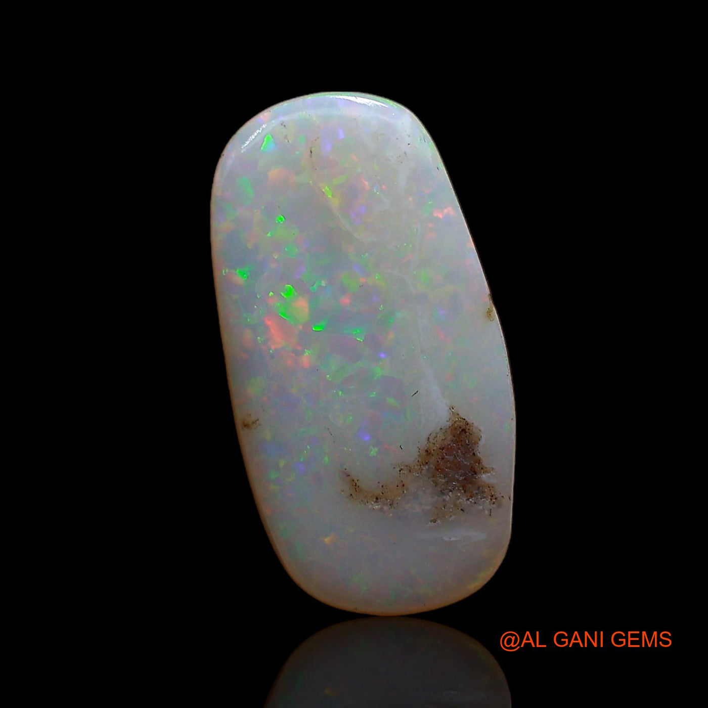 2.20 Cts Natural Australian Fire Opal Loose Gemstone Oval Cabochon 15x8x2 mm AC-664