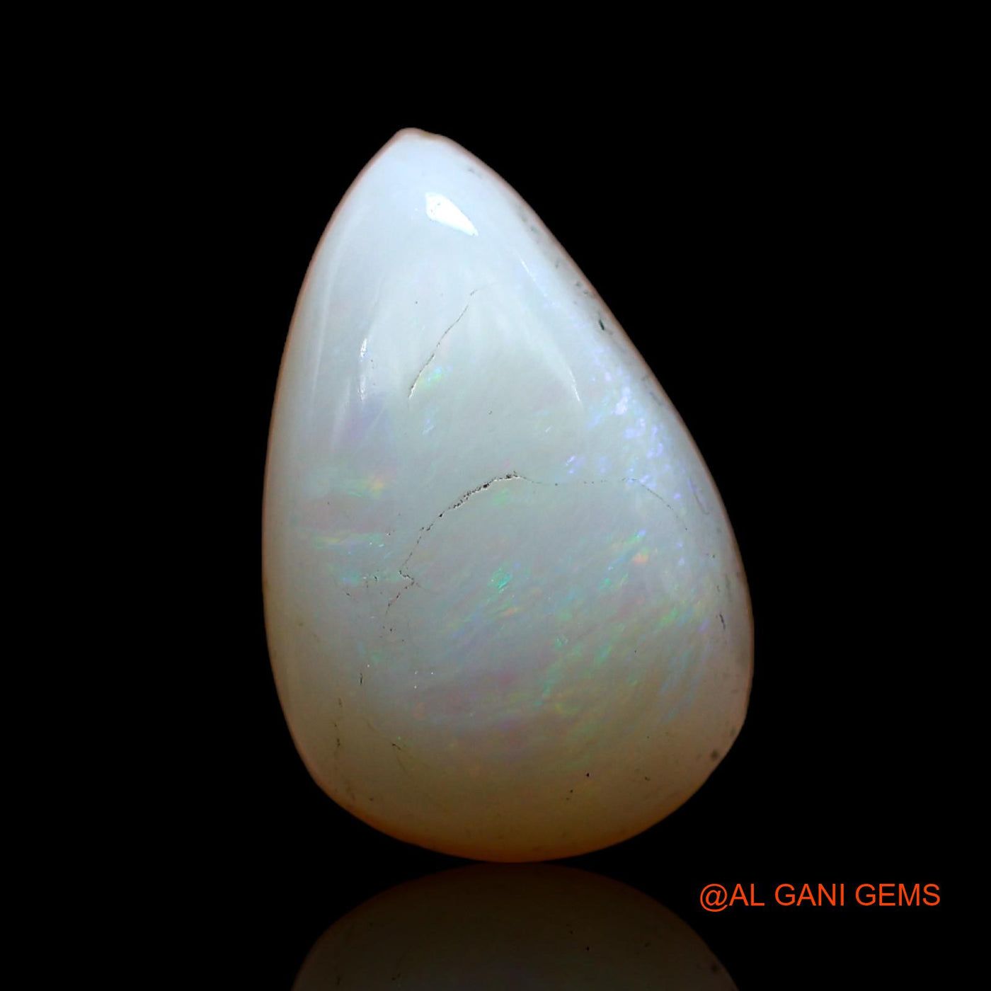 3.60 Cts Natural Australian Fire Opal Pear Cabochon Loose Gemstone For Jewelry 13x8x5 mm AC-669