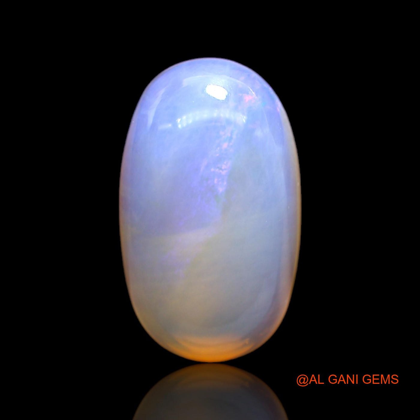 Natural Untreated Fire Opal Loose Gemstone Oval Cabochon From Australia 8.00 Cts 19x11x6 mm AC-66