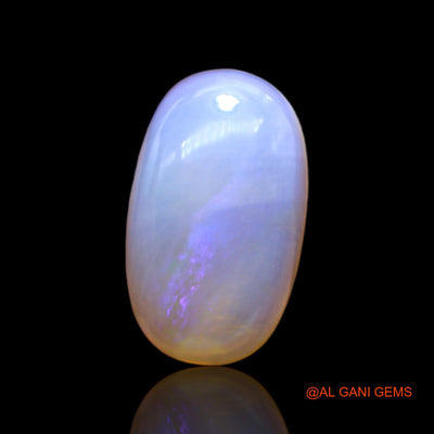 Natural Untreated Fire Opal Loose Gemstone Oval Cabochon From Australia 8.00 Cts 19x11x6 mm AC-66