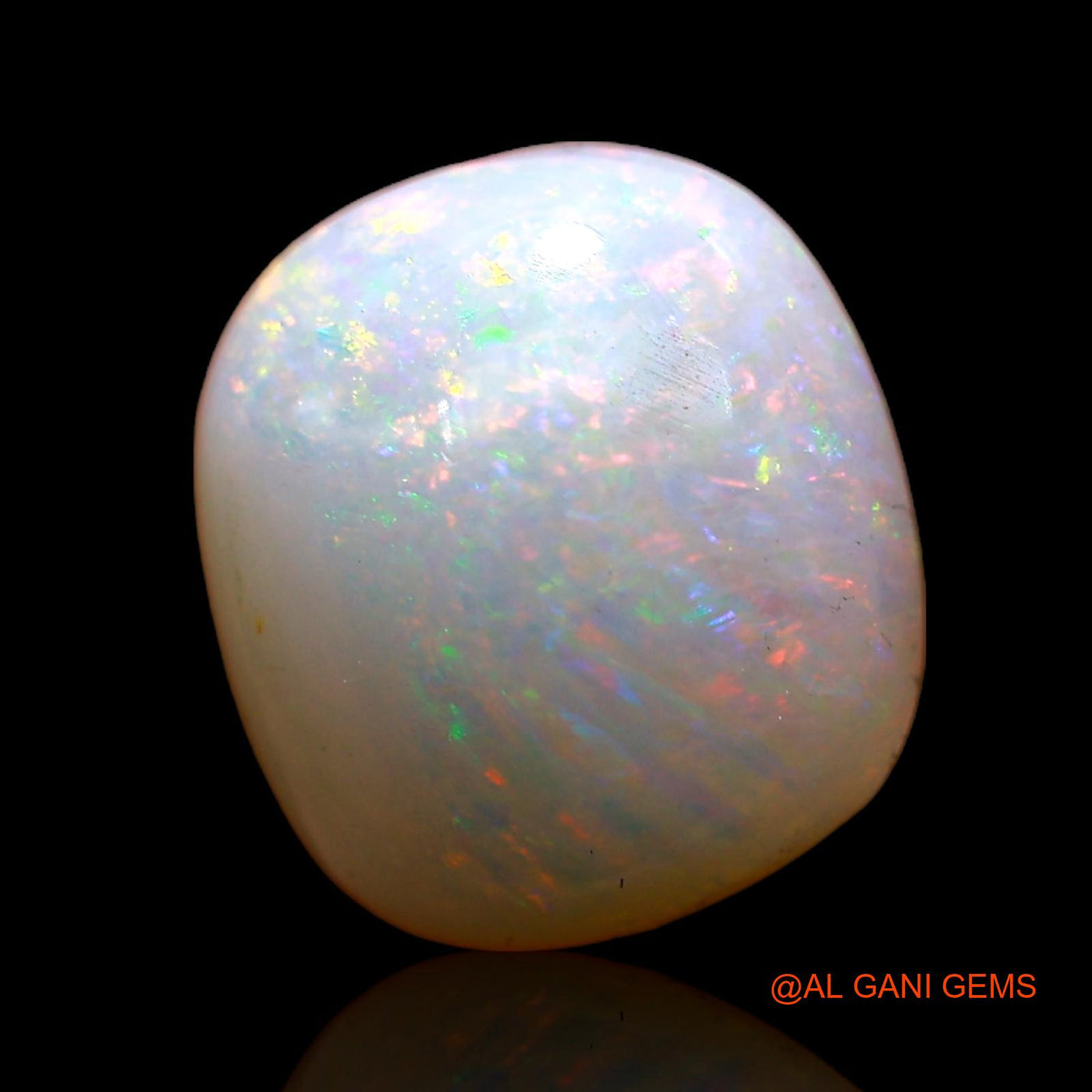 4.50 Cts Natural Australian Fire Opal Loose Gemstone Oval Cabochon 11x10x6 mm AC-670