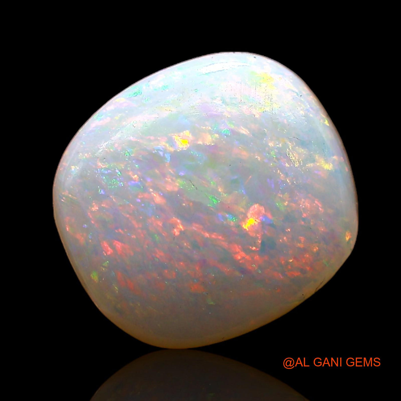 4.50 Cts Natural Australian Fire Opal Loose Gemstone Oval Cabochon 11x10x6 mm AC-670