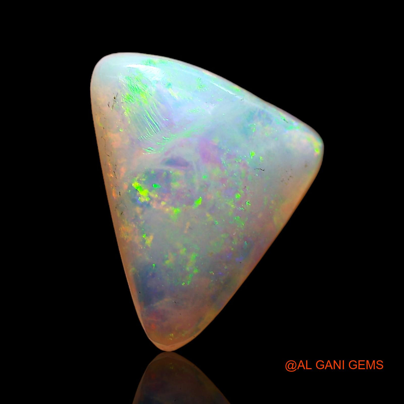 2.50 Cts Natural Australian Fire Opal Trillion Cabochon Loose Gemstone For Jewelry 13x10x3 mm AC-672