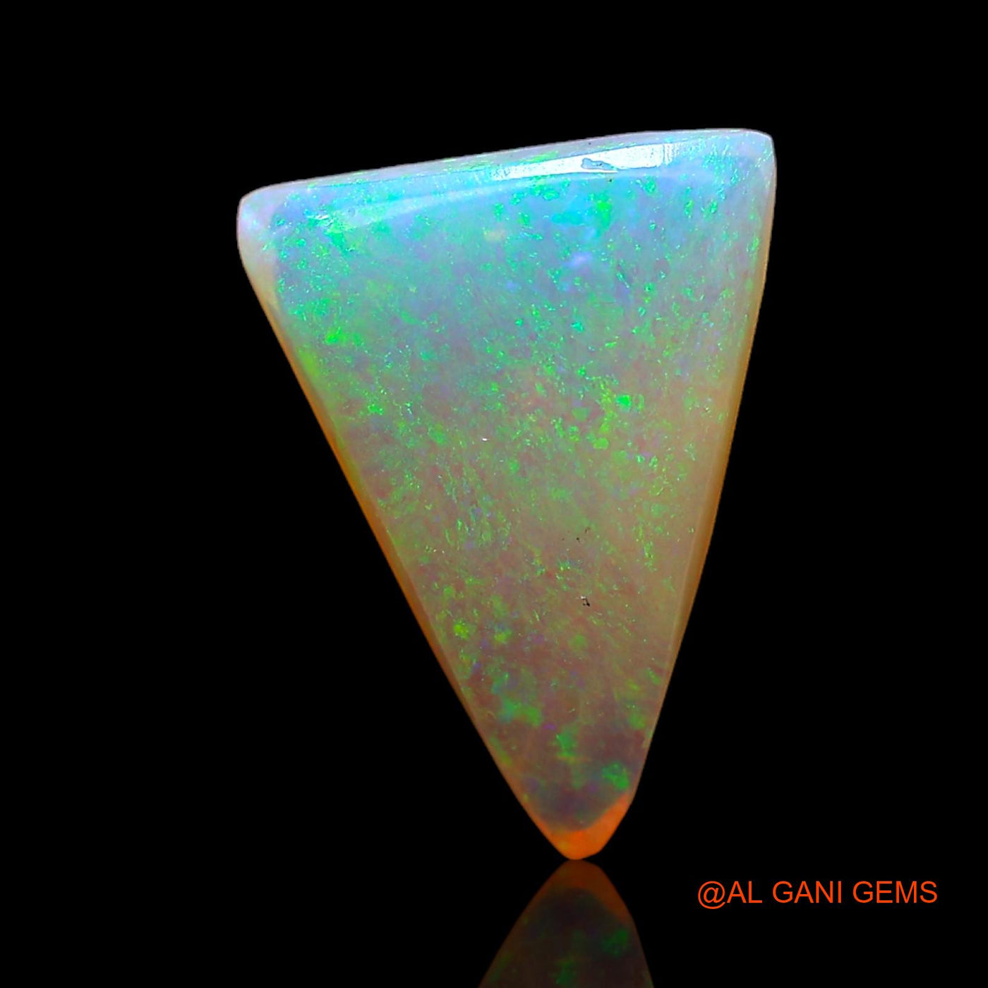 2.10 Cts Natural Australian Fire Opal Loose Gemstone Trillion Cabochon 12x9x3 mm AC-673