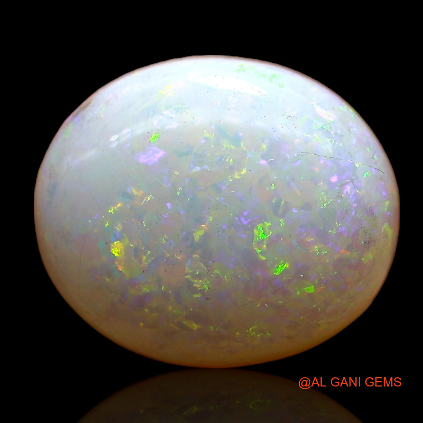 3.20 Cts Natural Australian Fire Opal Loose Gemstone Oval Cabochon 12x10x4 mm AC-674