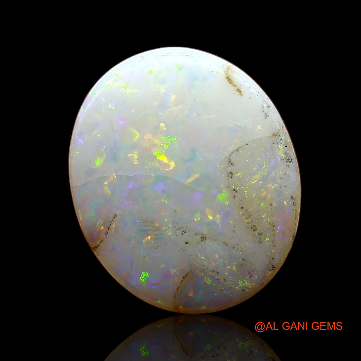 3.20 Cts Natural Australian Fire Opal Loose Gemstone Oval Cabochon 12x10x4 mm AC-674