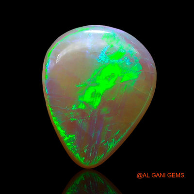 2.40 Cts Natural Australian Fire Opal Loose Gemstone Pear Cabochon 12x9x3 mm AC-675