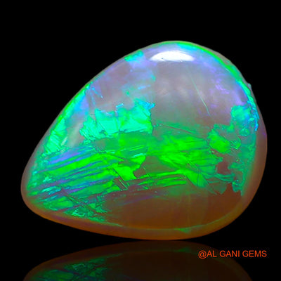 2.40 Cts Natural Australian Fire Opal Loose Gemstone Pear Cabochon 12x9x3 mm AC-675