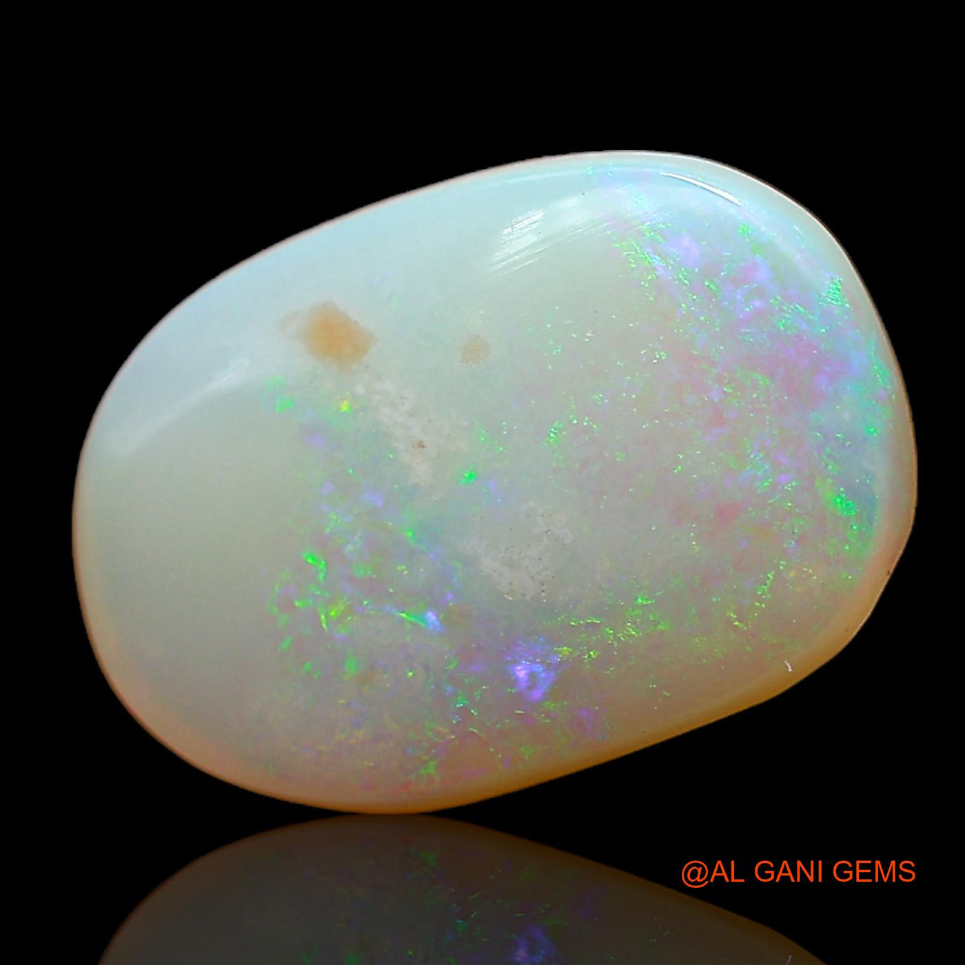3.50 Cts Natural Australian Fire Opal Oval Cabochon Loose Gemstone For Jewelry 13x9x4 mm AC-676