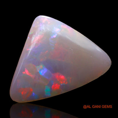Natural Fire Opal Gemstone 1.70 Cts Loose Trillion Cabochon From Australia 14x10x2 mm AC-678