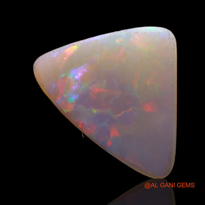 Natural Fire Opal Gemstone 1.70 Cts Loose Trillion Cabochon From Australia 14x10x2 mm AC-678