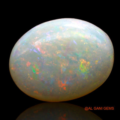 Natural Untreated Fire Opal Loose Gemstone Oval Cabochon From Australia 2.90 Cts 12x9x3 mm AC-680