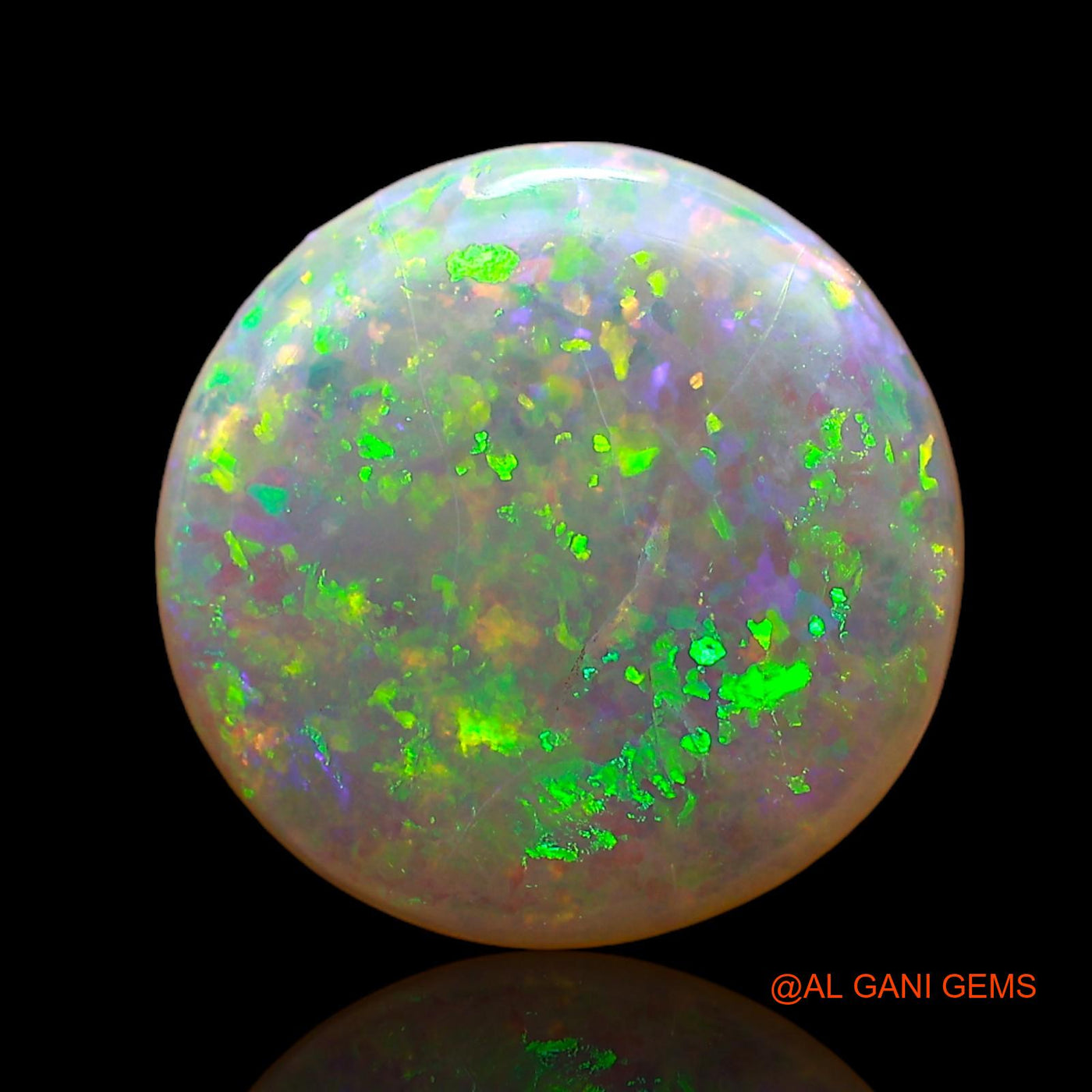 Natural Fire Opal Gemstone 2.50 Cts Loose Round Cabochon From Australia 11x11x2 mm AC-681