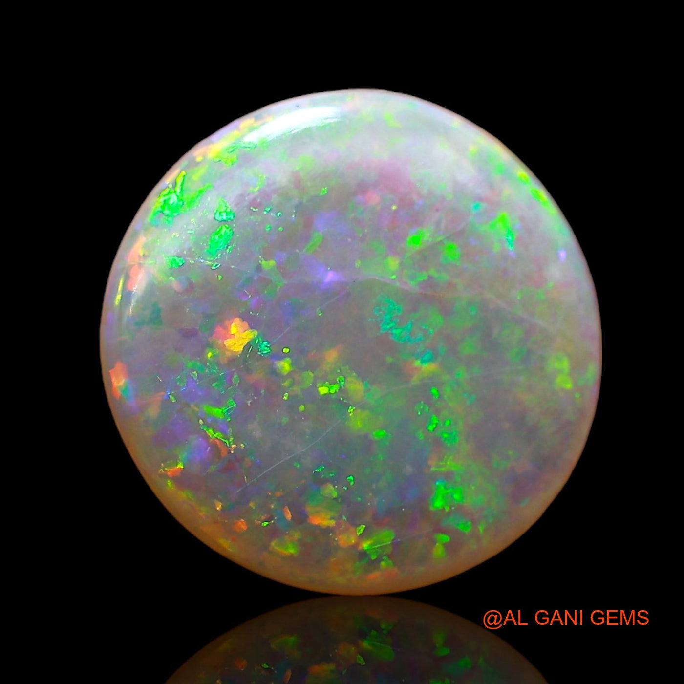Natural Fire Opal Gemstone 2.50 Cts Loose Round Cabochon From Australia 11x11x2 mm AC-681