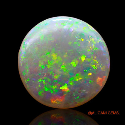 Natural Fire Opal Gemstone 2.50 Cts Loose Round Cabochon From Australia 11x11x2 mm AC-681