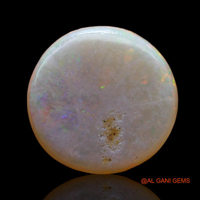 Natural Fire Opal Gemstone 2.50 Cts Loose Round Cabochon From Australia 11x11x2 mm AC-681