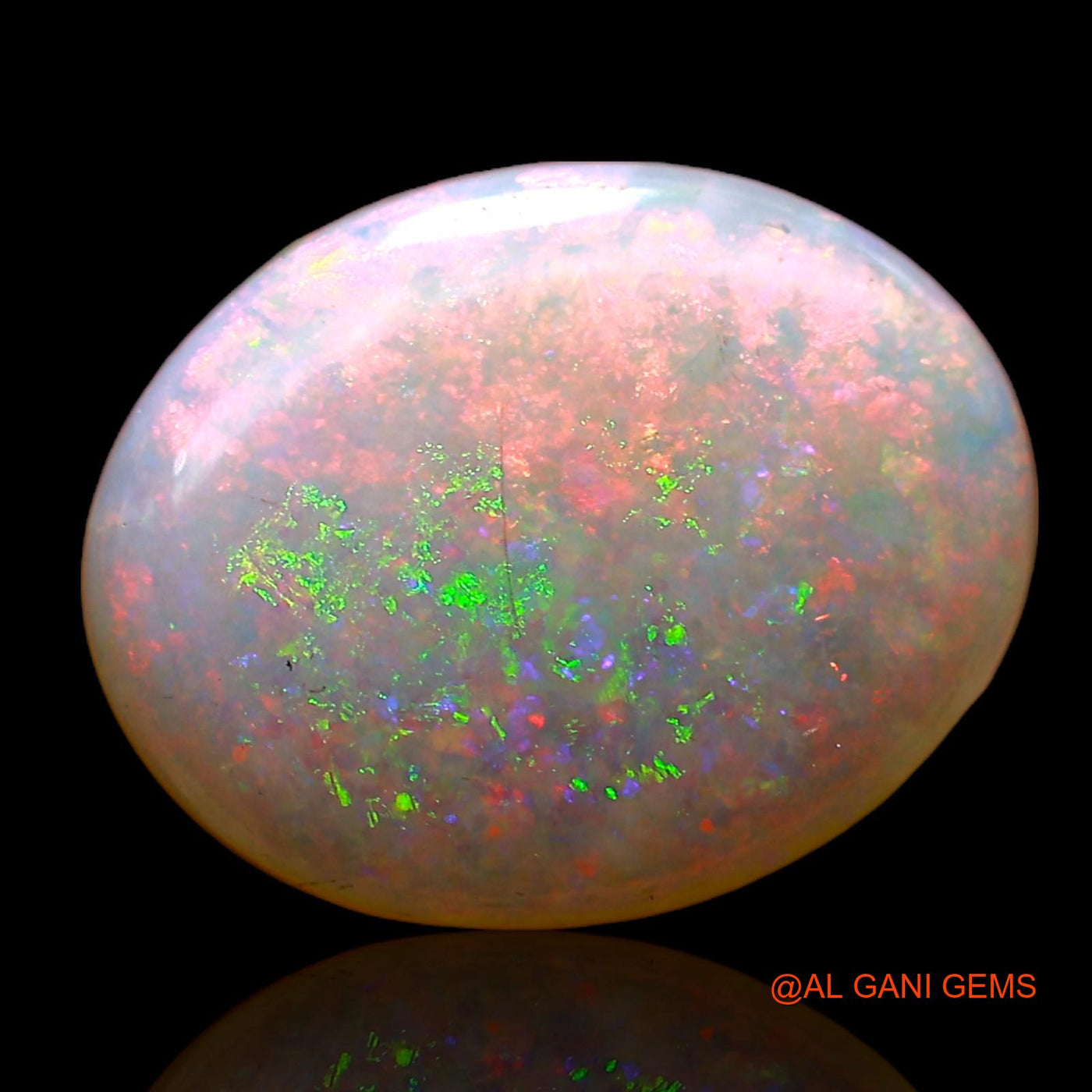 Natural Fire Opal Gemstone 2.20 Cts Loose Oval Cabochon From Australia 12x10x2 mm AC-682