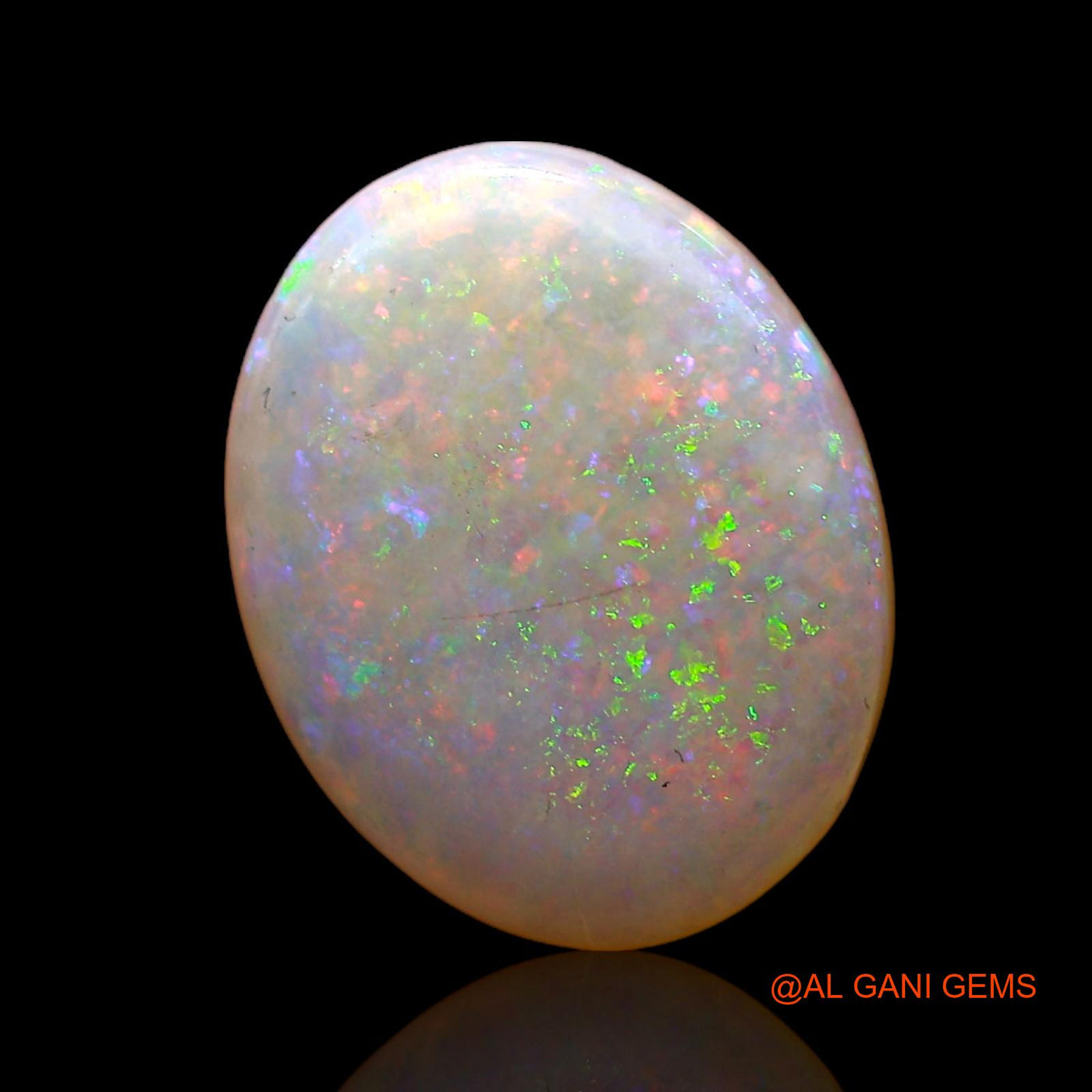 Natural Fire Opal Gemstone 2.20 Cts Loose Oval Cabochon From Australia 12x10x2 mm AC-682