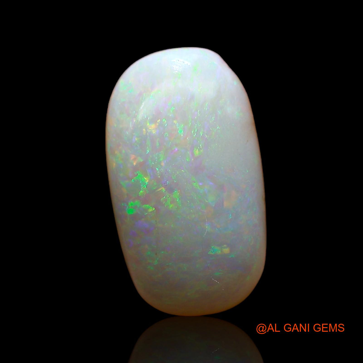 2.90 Cts Unheated Australian Fire Opal Loose Gemstone Oval Cabochon Natural 13x7x4 mm AC-684