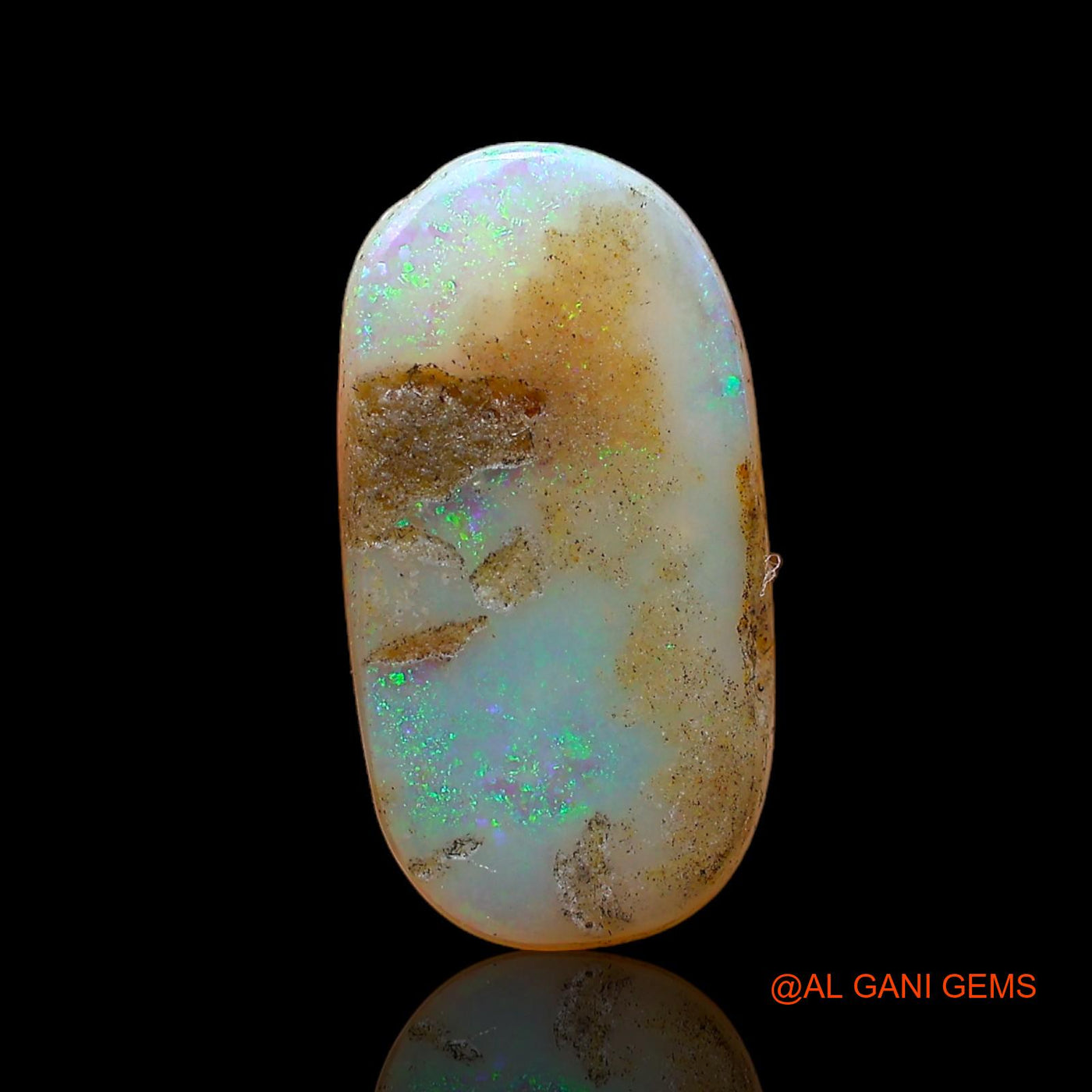 2.45 Cts Natural Australian Fire Opal Loose Gemstone Oval Cabochon 14x7x3 mm AC-687