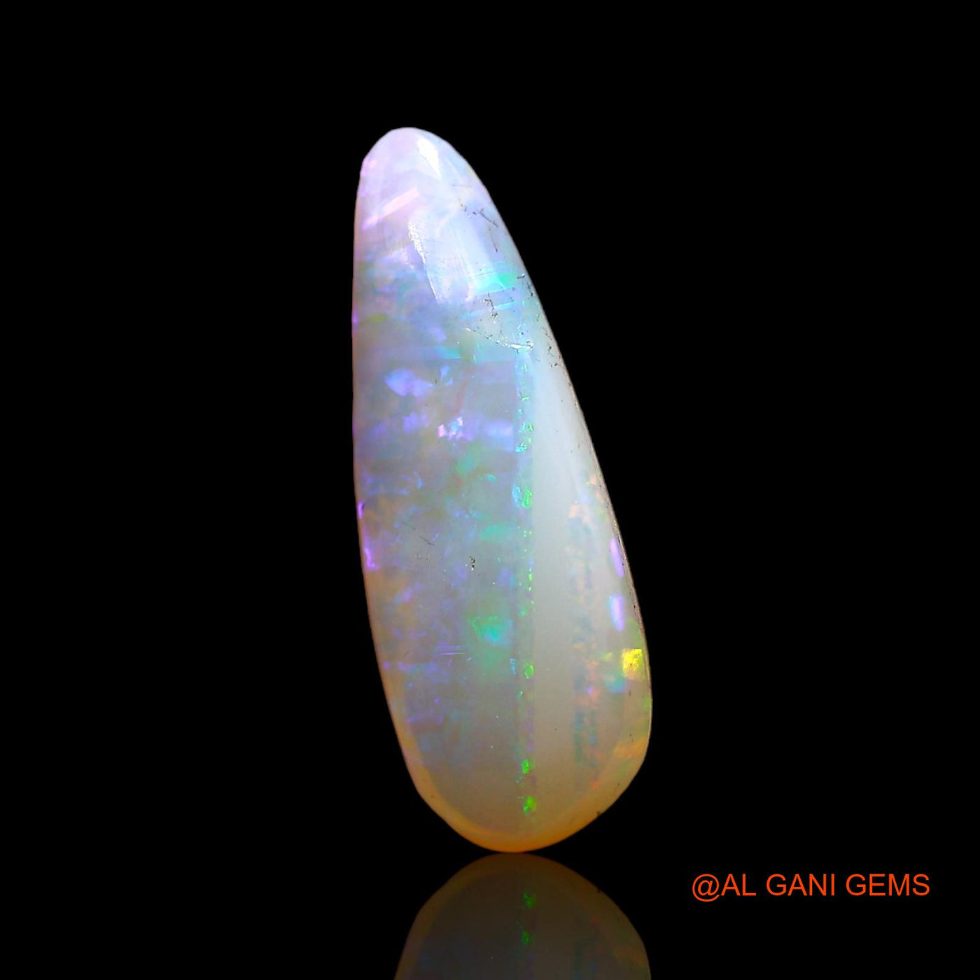 2.00 Cts Natural Australian Fire Opal Fancy Cabochon Loose Gemstone For Jewelry 15x6x3 mm AC-688