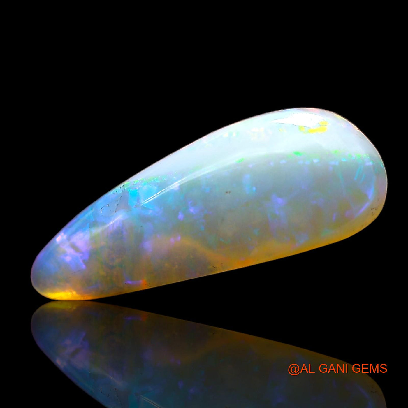 2.00 Cts Natural Australian Fire Opal Fancy Cabochon Loose Gemstone For Jewelry 15x6x3 mm AC-688