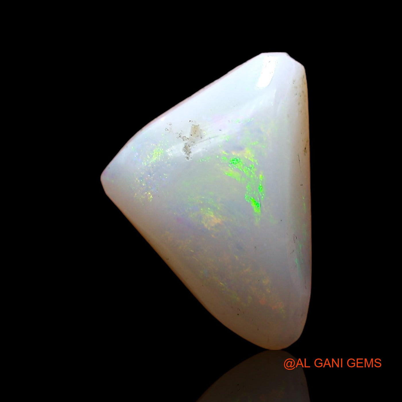 2.40 Cts Natural Australian Fire Opal Loose Gemstone Trillion Cabochon 13x9x3 mm AC-689