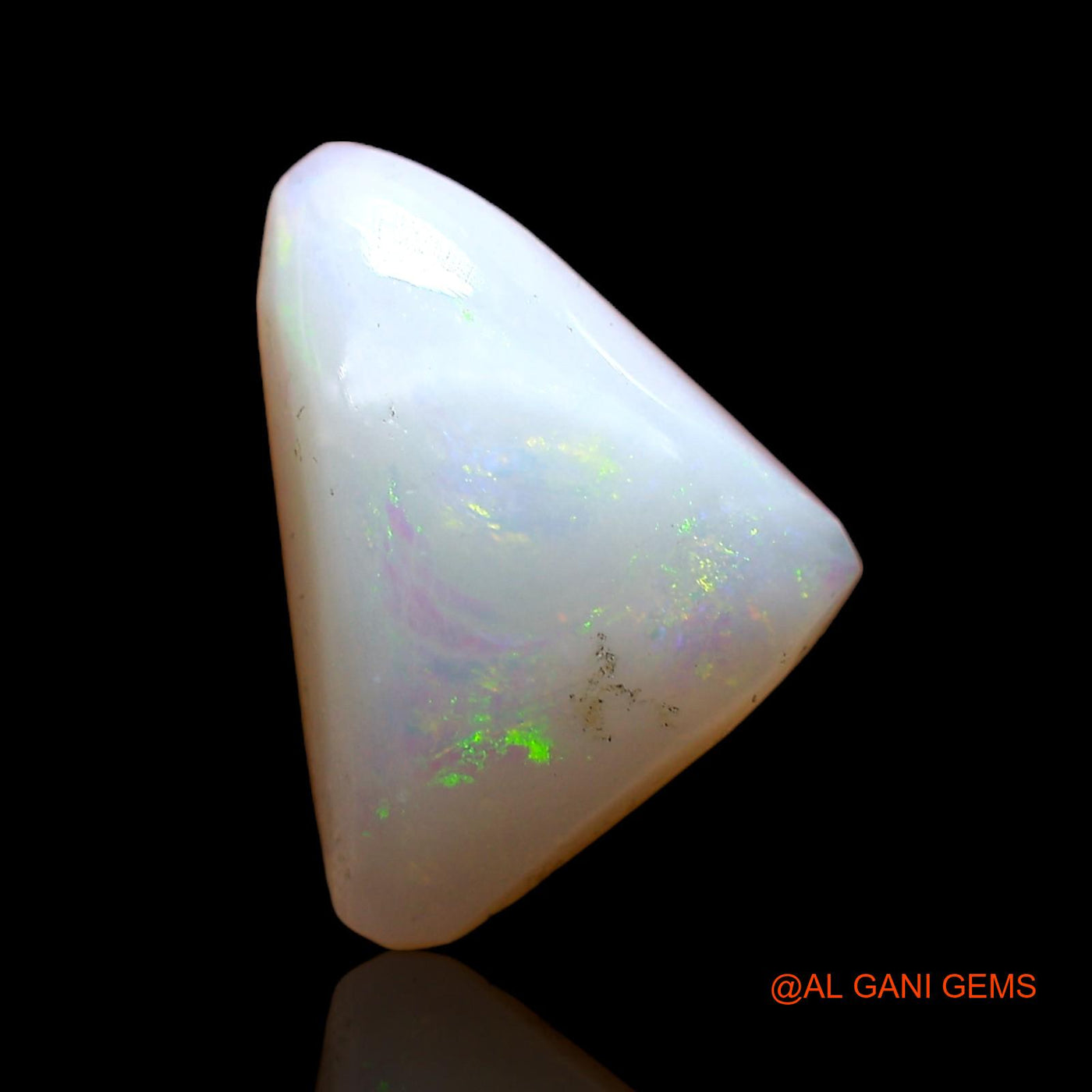 2.40 Cts Natural Australian Fire Opal Loose Gemstone Trillion Cabochon 13x9x3 mm AC-689