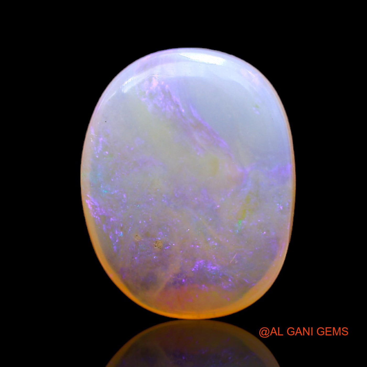 7.00 Cts Natural Australian Fire Opal Loose Gemstone Oval Cabochon 17x13x5 mm AC-68