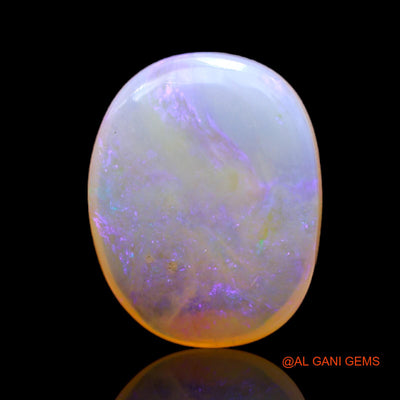 7.00 Cts Natural Australian Fire Opal Loose Gemstone Oval Cabochon 17x13x5 mm AC-68