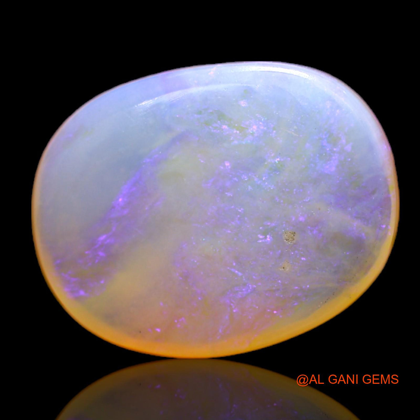 7.00 Cts Natural Australian Fire Opal Loose Gemstone Oval Cabochon 17x13x5 mm AC-68