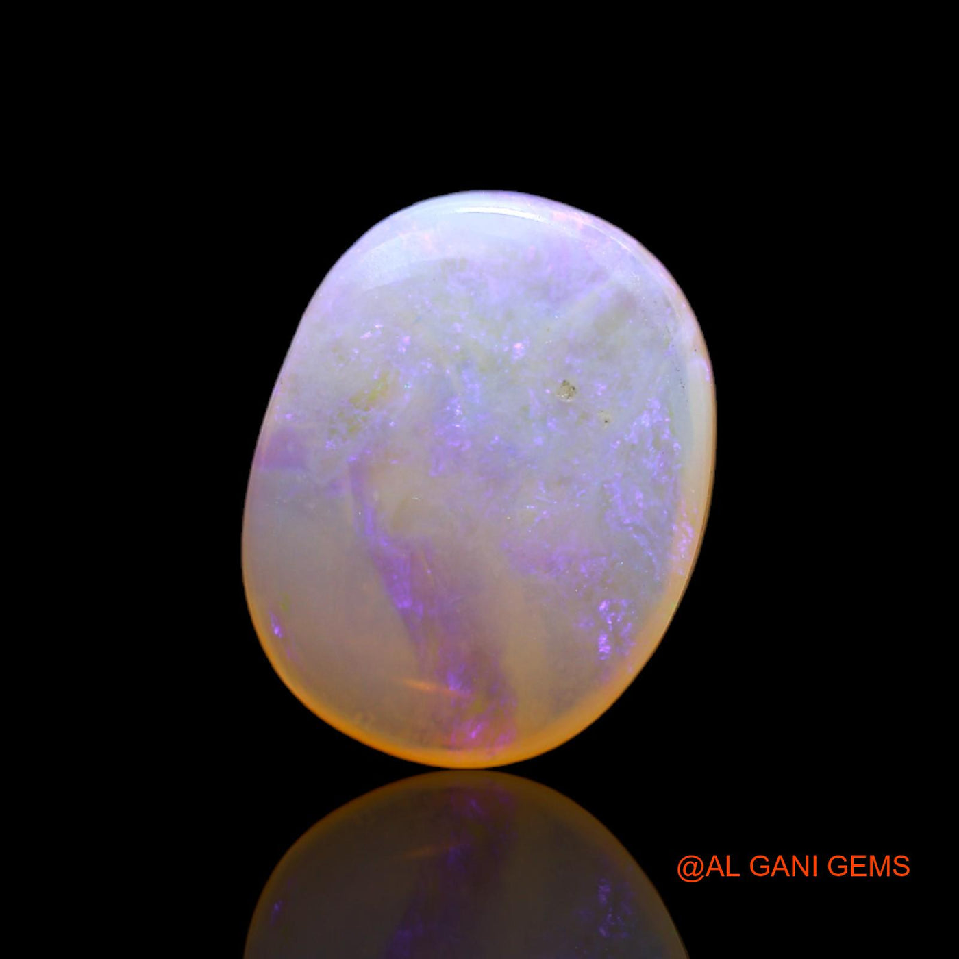7.00 Cts Natural Australian Fire Opal Loose Gemstone Oval Cabochon 17x13x5 mm AC-68