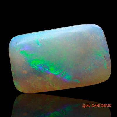 Natural Fire Opal Gemstone 2.00 Cts Loose Square Cabochon From Australia 13x8x2 mm AC-691