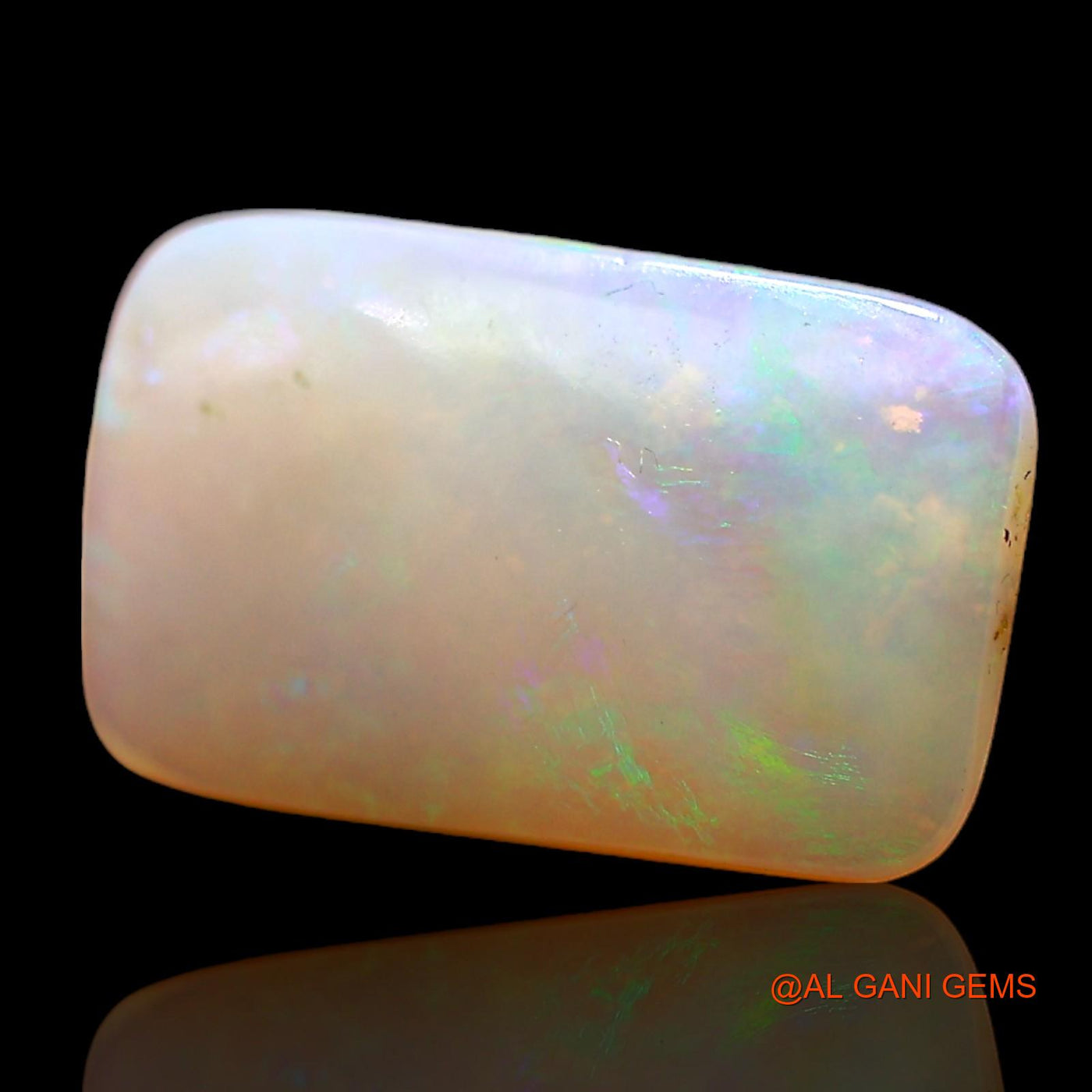 Natural Fire Opal Gemstone 2.00 Cts Loose Square Cabochon From Australia 13x8x2 mm AC-691