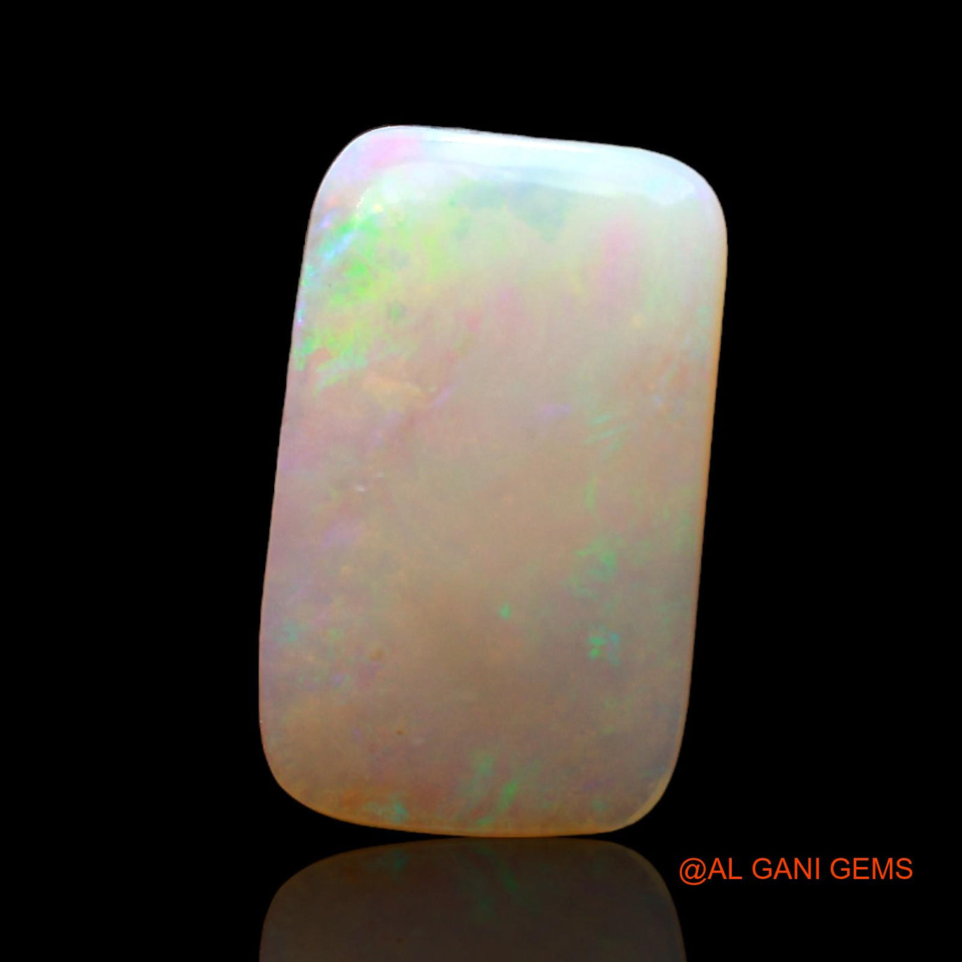 Natural Fire Opal Gemstone 2.00 Cts Loose Square Cabochon From Australia 13x8x2 mm AC-691