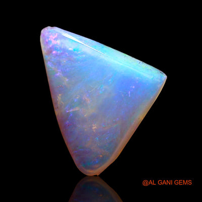 Natural Untreated Fire Opal Loose Gemstone Trillion Cabochon From Australia 1.50 Cts 13x10x2 mm AC-692