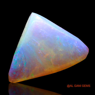 Natural Untreated Fire Opal Loose Gemstone Trillion Cabochon From Australia 1.50 Cts 13x10x2 mm AC-692